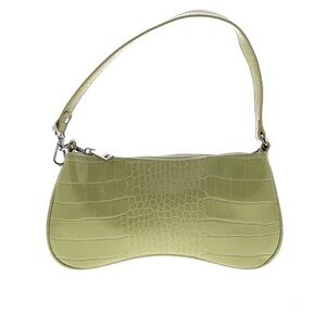 JW PEI Green Croc Shoulder bag